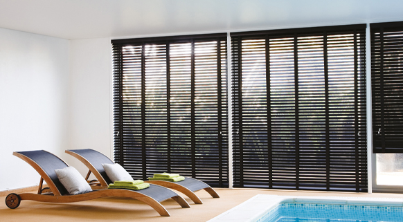 wooden blind